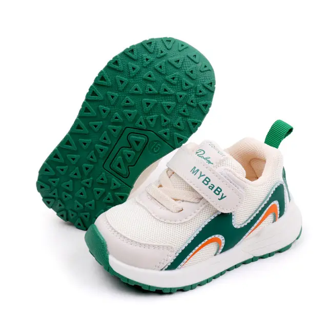 Adidasi albi cu verde - valuri mdmy2306-2-c