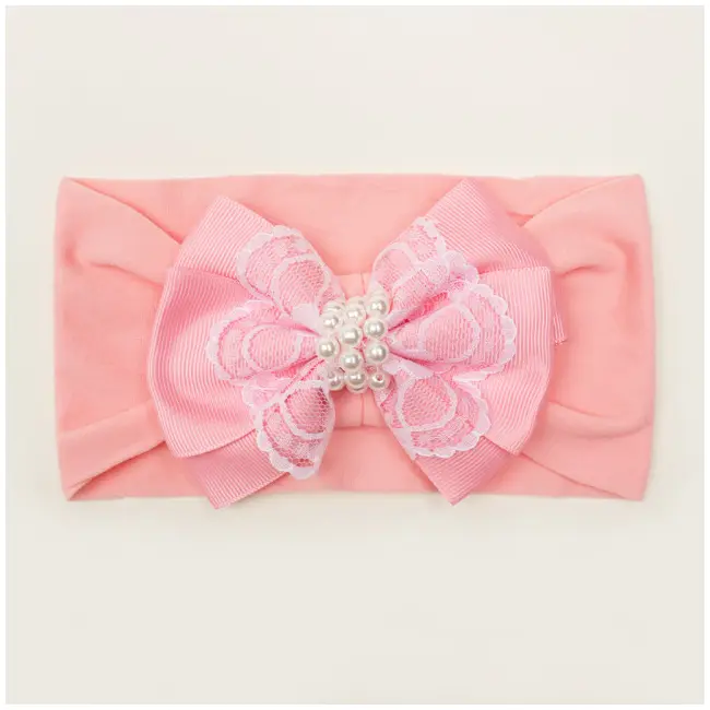 Bentita lata cu fundita cu perlute aplicata MB23043-cd