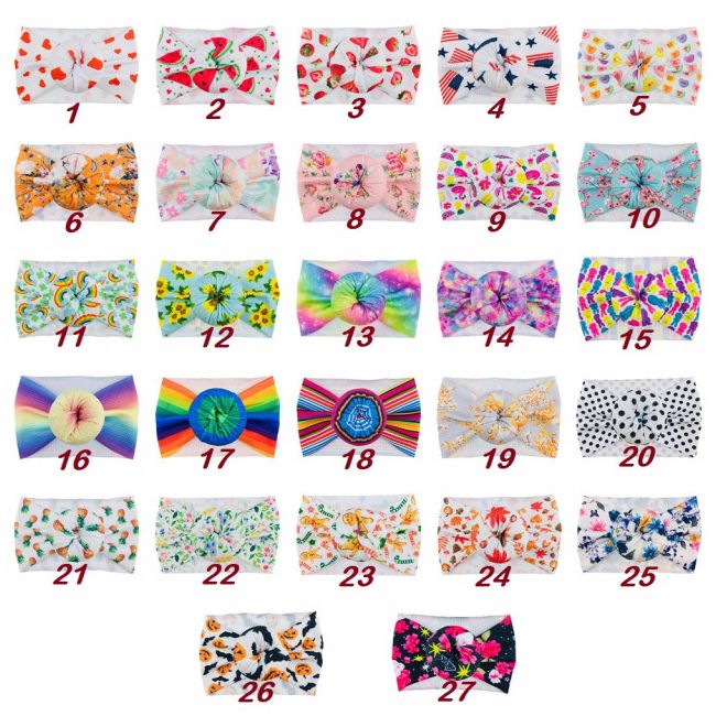 Bentita lata tip turban cu diverse imprimeuri colorate MBH13-cd2