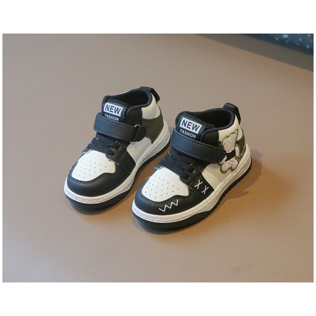 Adidasi albi cu negru - Bear MBTX-652-2-sa49