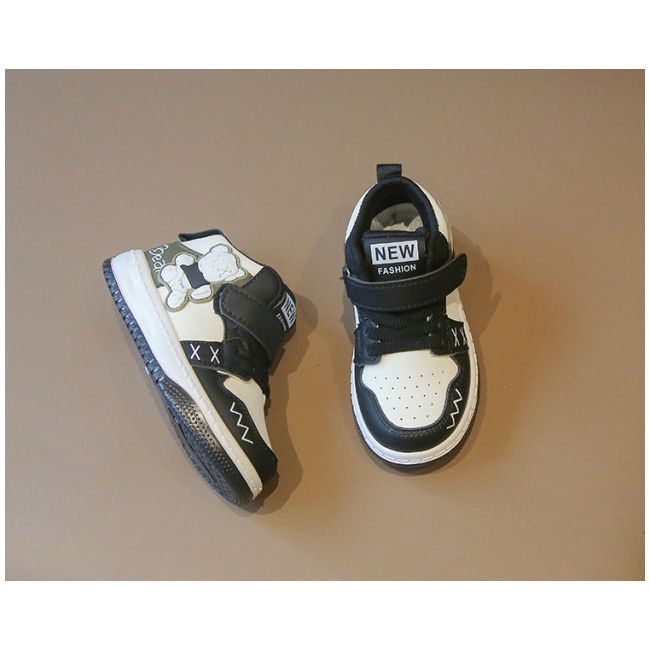 Adidasi albi cu negru - Bear MBTX-652-2-sa49