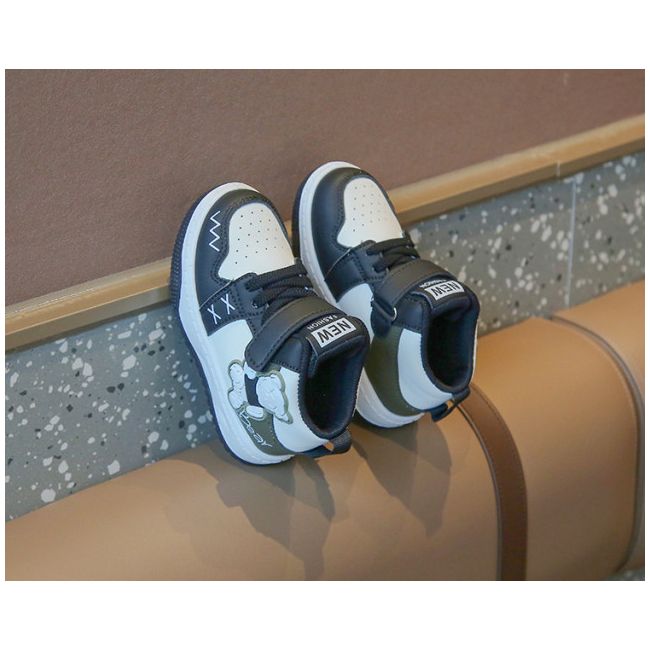 Adidasi albi cu negru - Bear MBTX-652-2-sa49