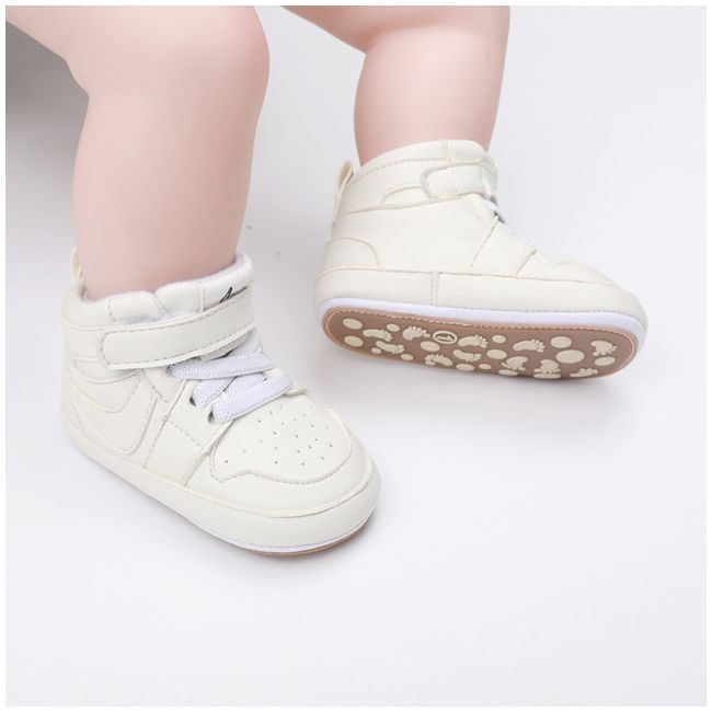 Adidasi inalti albi pentru bebelusi (marime disponibila: 9-12 luni (marimea 20 incaltaminte)) mb9812-5-p4.9-12 luni (marimea 20 incaltaminte)