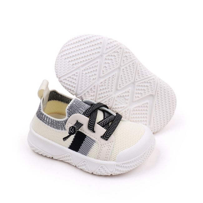 Mocasini albi cu gri tip adidas pentru copii (marime disponibila: marimea 24) ammy2301-2-c.marimea 24