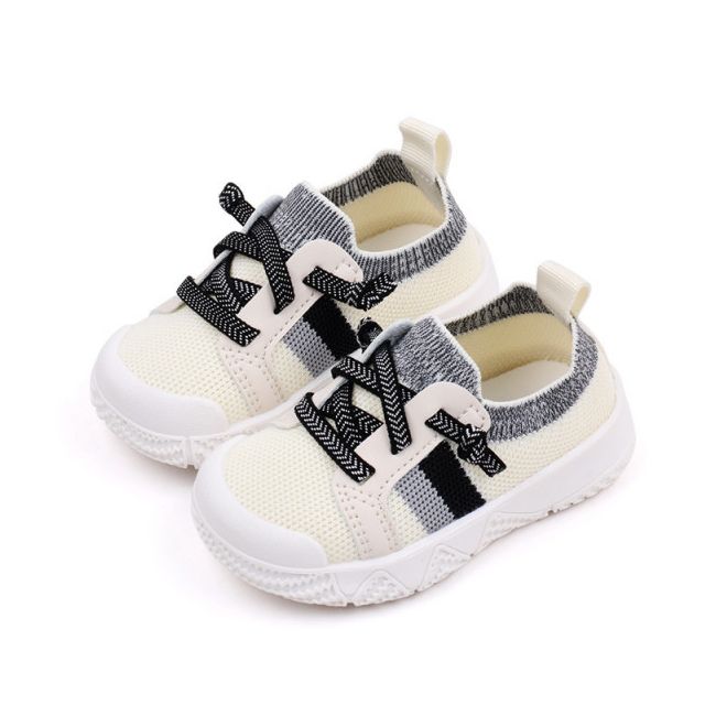 Mocasini albi cu gri tip adidas pentru copii (marime disponibila: marimea 24) ammy2301-2-c.marimea 24
