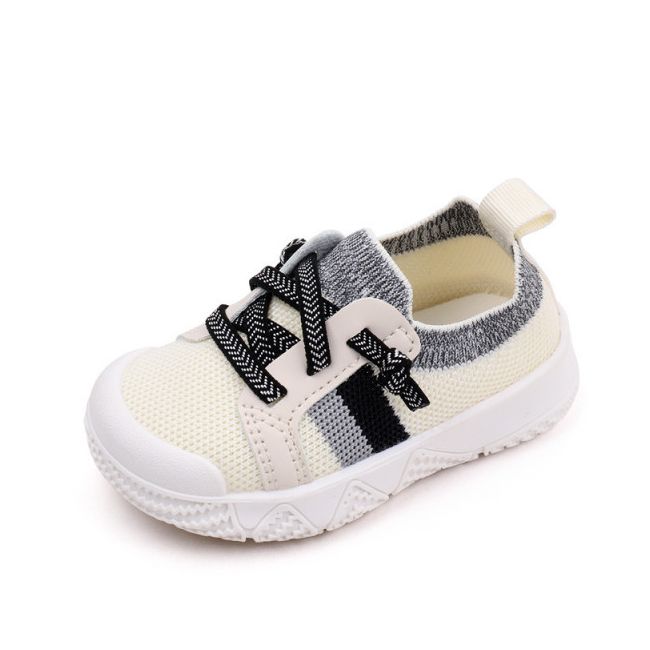 Mocasini albi cu gri tip adidas pentru copii (marime disponibila: marimea 24) ammy2301-2-c.marimea 24