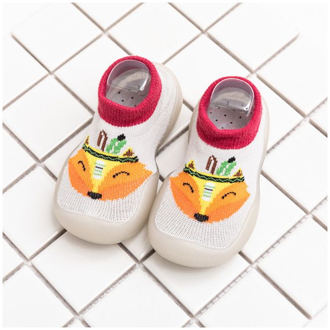 Mocasini gri cu visiniu cu talpa antiderapanta - vulpita indianca (marime disponibila: marimea 24) adc03-8.marimea 24