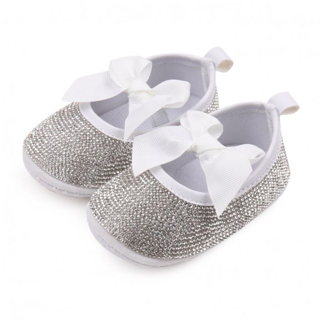 Pantofiori de ocazie cu strasuri pentru bebeluse MDBBW3204-1
