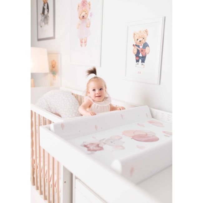 Saltea de infasat, Ceba Baby, Basic, 50x70 cm, Atasabila la patut, Fara BPA, 0 luni+, Mouse BYNW-216-000-727