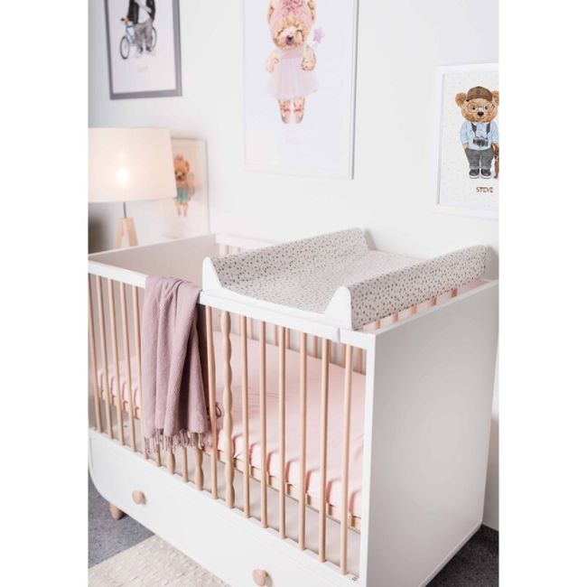 Saltea de infasat, Ceba Baby, Basic, 50x70 cm, Atasabila la patut, Fara BPA, 0 luni+, Spots BYNW-216-000-725