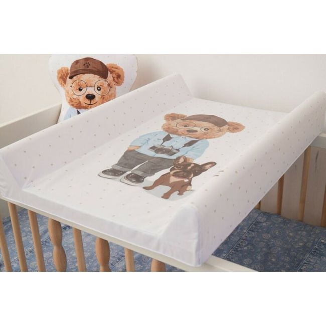 Saltea de infasat, Ceba Baby, Confort, 50x70 cm, Atasabila la patut, Fara BPA, 0 luni+, Fluffy Puffy Bart BYNW-203-132-686
