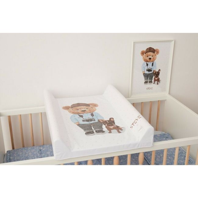 Saltea de infasat, Ceba Baby, Confort, 50x70 cm, Atasabila la patut, Fara BPA, 0 luni+, Fluffy Puffy Bart BYNW-203-132-686