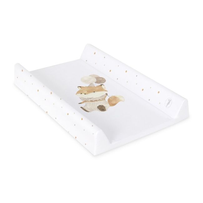 Saltea de infasat, Ceba Baby, Ultra Light, 50x70 cm, Atasabila la patut, Fara BPA, 0 luni+, Fox with Balloon BYNW-204-000-750