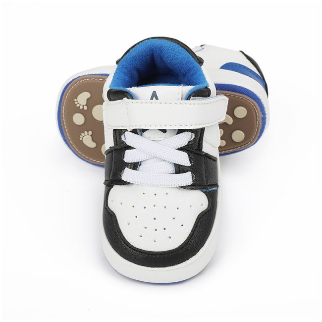 Adidasi albi cu negru si albastru - Smart MB9812-3-sa2