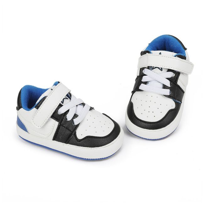 Adidasi albi cu negru si albastru - Smart MB9812-3-sa2