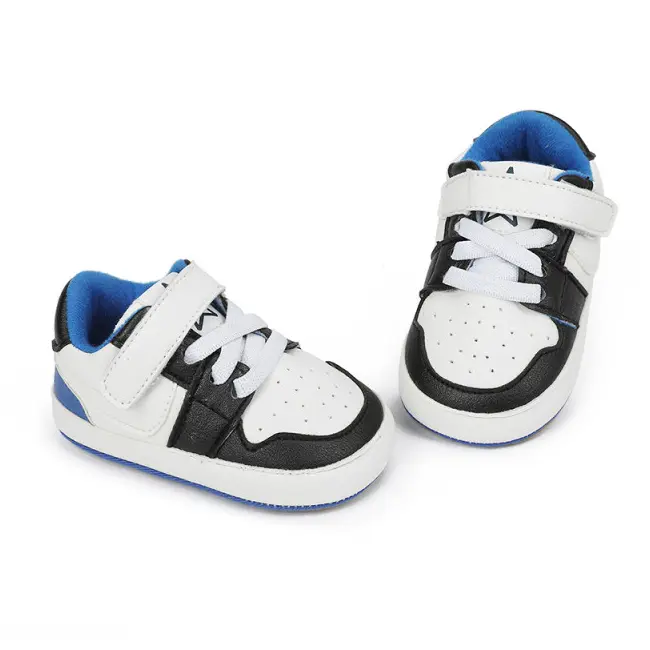 Adidasi albi cu negru si albastru - Smart MB9812-3-sa2