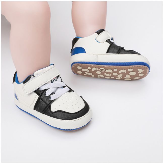 Adidasi albi cu negru si albastru - smart (marime disponibila: 9-12 luni (marimea 20 incaltaminte)) mb9812-3-sa2.9-12 luni (marimea 20 incaltaminte)