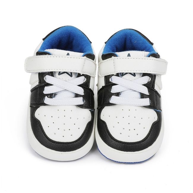Adidasi albi cu negru si albastru - smart (marime disponibila: 9-12 luni (marimea 20 incaltaminte)) mb9812-3-sa2.9-12 luni (marimea 20 incaltaminte)