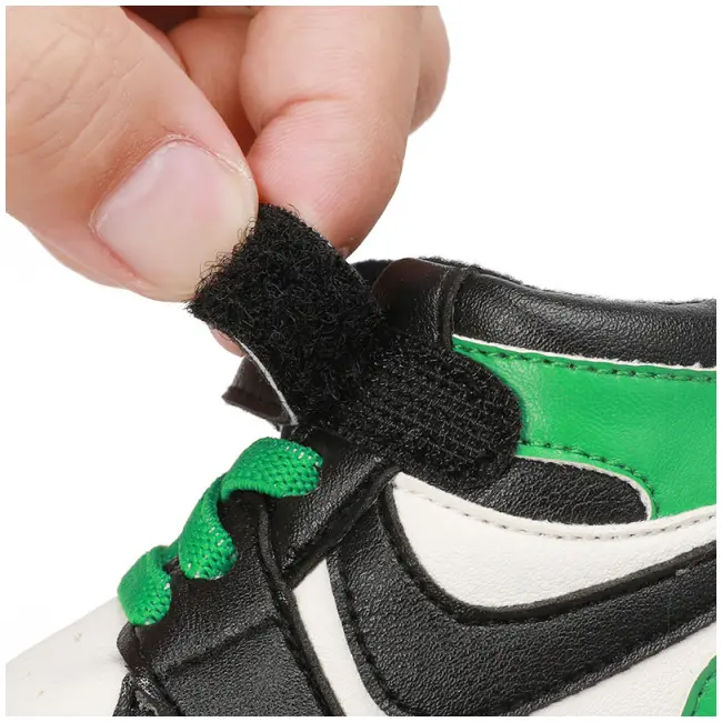Adidasi albi cu negru si verde, inalti pentru bebelusi MD9812-6-sa3