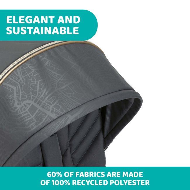 Carucior sport Chicco One4Ever Special Edition, City Map Re_Lux (Gri), nastere-22Kg CHC7988157-8_CITY MAP RELUX
