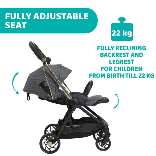 Carucior sport Chicco One4Ever Special Edition, City Map Re_Lux (Gri), nastere-22Kg CHC7988157-8_CITY MAP RELUX