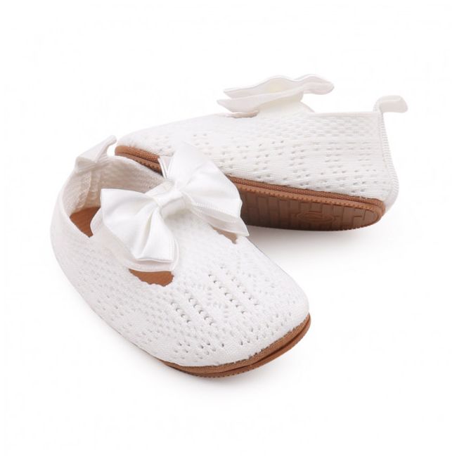 Pantofiori albi crosetati LIF235-3-c1