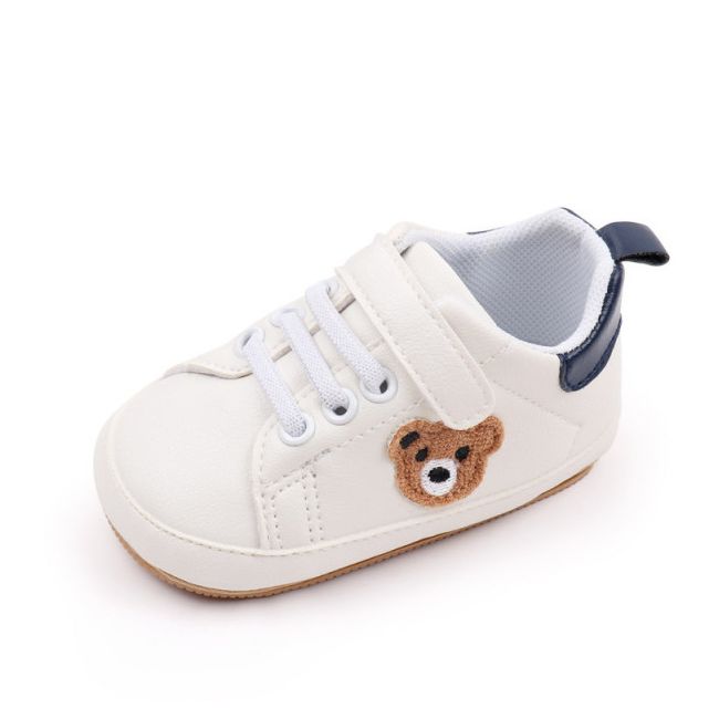 Pantofiori albi cu insertie bleumarine - Teddy MDBMB3134-3-p29