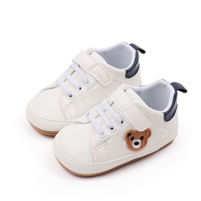 Pantofiori albi cu insertie bleumarine - Teddy MDBMB3134-3-p29