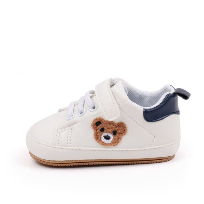 Pantofiori albi cu insertie bleumarine - Teddy MDBMB3134-3-p29
