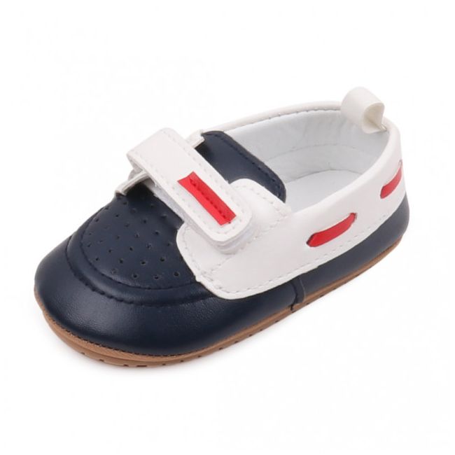 Pantofiori bleumarine cu alb de ocazie pentru baietei LIBBW3100-1-p10
