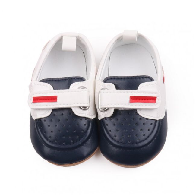 Pantofiori bleumarine cu alb de ocazie pentru baietei LIBBW3100-1-p10