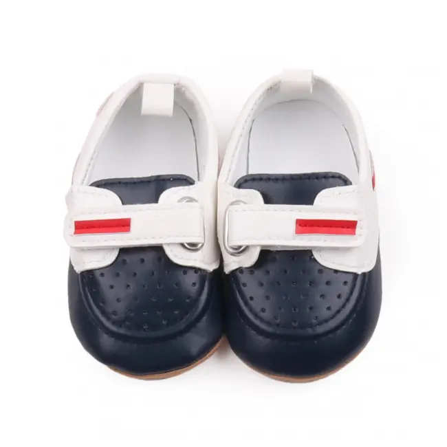 Pantofiori bleumarine cu alb de ocazie pentru baietei LIBBW3100-1-p10