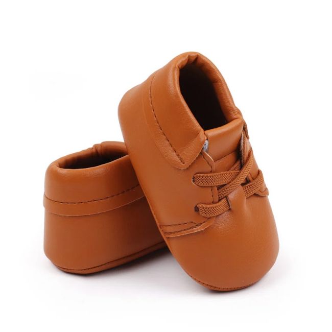 Pantofiori maro pentru baietei - Stan LIBCX3156-2-c1