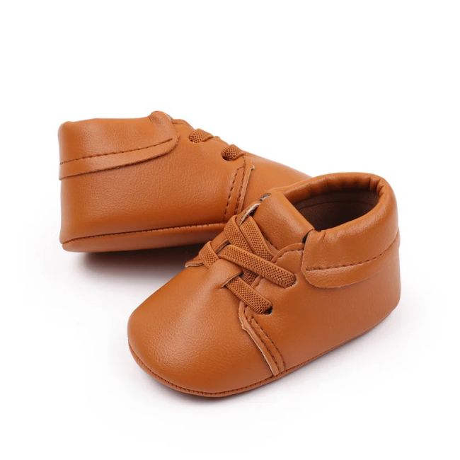 Pantofiori maro pentru baietei - Stan LIBCX3156-2-c1