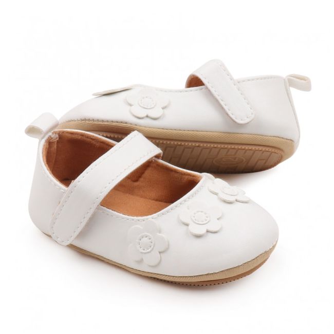 Pantofiori pentru fetite - White flowers MBSSJ3157-2-p8