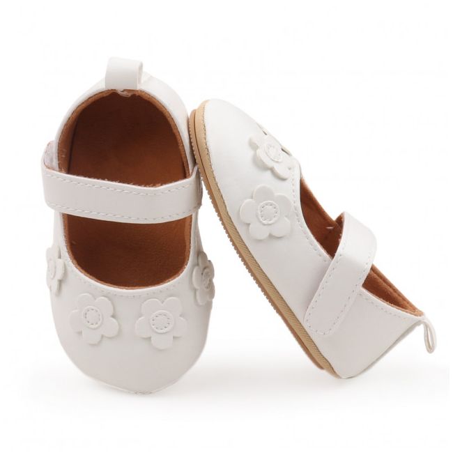 Pantofiori pentru fetite - White flowers MBSSJ3157-2-p8