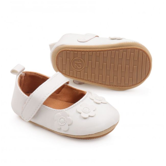 Pantofiori pentru fetite - White flowers MBSSJ3157-2-p8