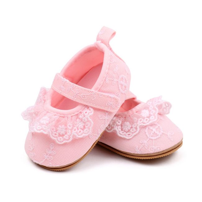 Pantofiori roz cu danteluta - Bella LIBXC3063-1-p15