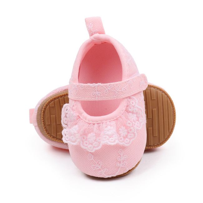 Pantofiori roz cu danteluta - Bella LIBXC3063-1-p15