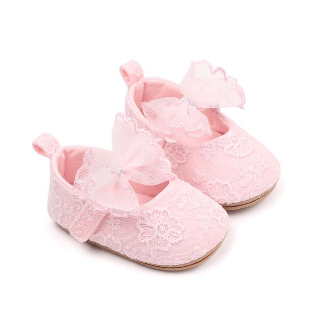 Pantofiori roz cu danteluta inflorata MBBXC3064-1-sa4