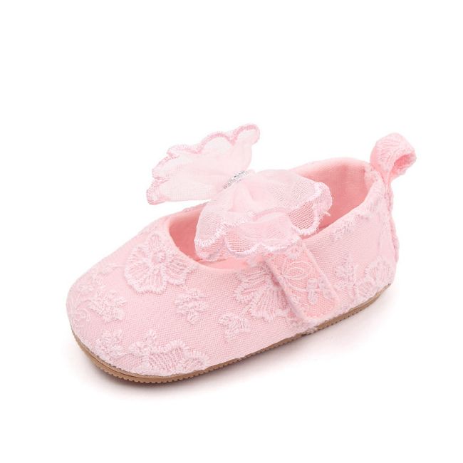 Pantofiori roz cu danteluta inflorata MBBXC3064-1-sa4