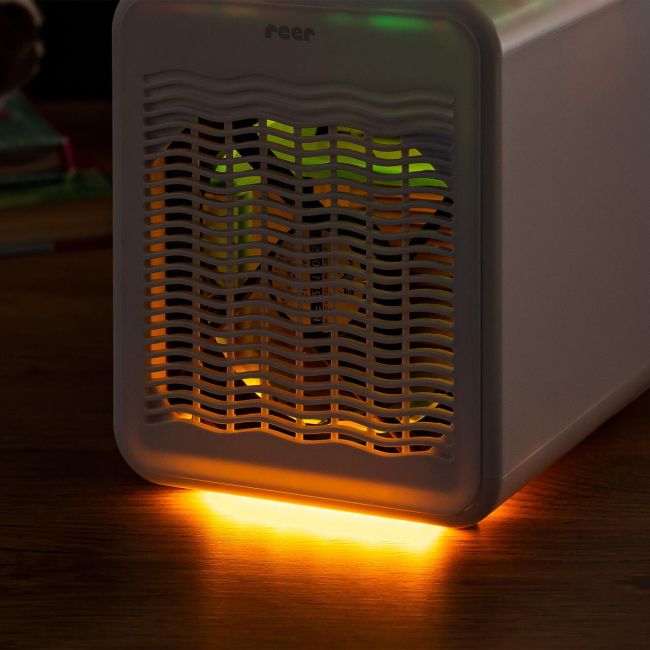 Purificator aer cu proiectie de stele, lumina de veghe si muzica, filtru HEPA, temporizator, Reer 94040