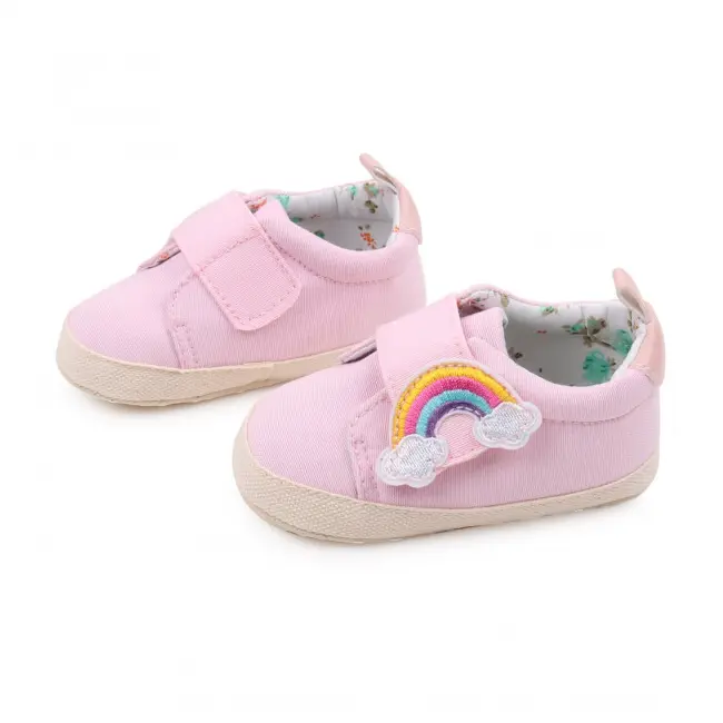 Tenisi roz pentru fetite - curcubeu (marime disponibila: 3-6 luni (marimea 18 incaltaminte)) mdbyq3181-1-p13.3-6 luni (marimea 18 incaltaminte)