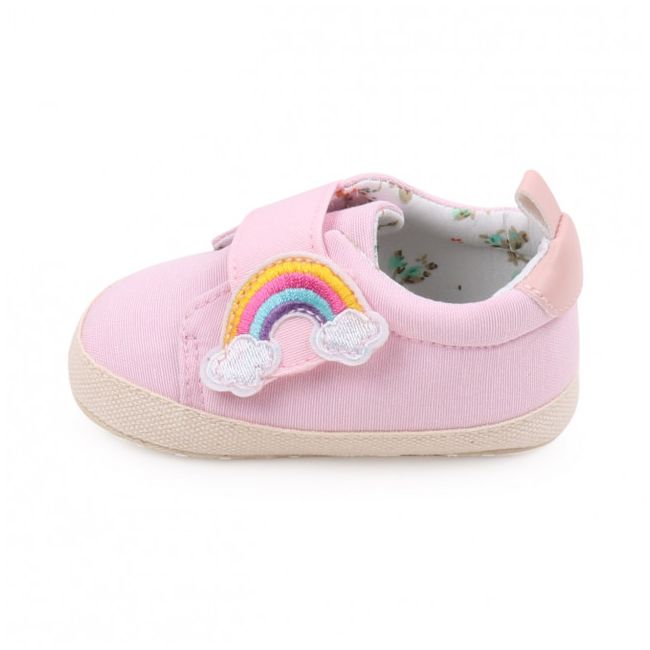 Tenisi roz pentru fetite - curcubeu (marime disponibila: 3-6 luni (marimea 18 incaltaminte)) mdbyq3181-1-p13.3-6 luni (marimea 18 incaltaminte)