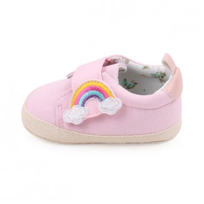 Tenisi roz pentru fetite - curcubeu (marime disponibila: 3-6 luni (marimea 18 incaltaminte)) mdbyq3181-1-p13.3-6 luni (marimea 18 incaltaminte)