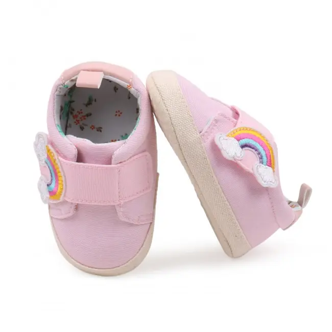 Tenisi roz pentru fetite - curcubeu (marime disponibila: 3-6 luni (marimea 18 incaltaminte)) mdbyq3181-1-p13.3-6 luni (marimea 18 incaltaminte)