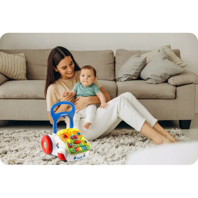 Antemergator 2 in 1 cu diverse activitati si muzica ricokids rk-744 - alb edeedi774400