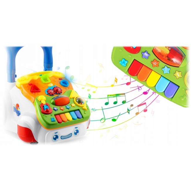 Antemergator 2 in 1 cu diverse activitati si muzica ricokids rk-744 - alb edeedi774400