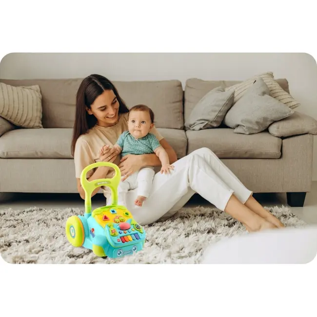 Antemergator 2 in 1 cu diverse activitati si muzica ricokids rk-744 - turcoaz edeedi774401
