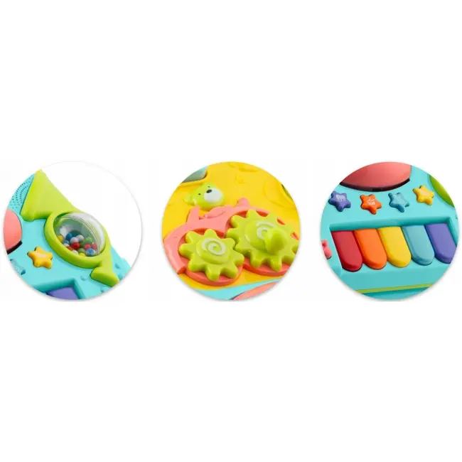 Antemergator 2 in 1 cu diverse activitati si muzica ricokids rk-744 - turcoaz edeedi774401